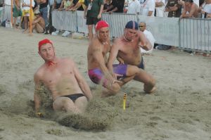 Kev using his weight!